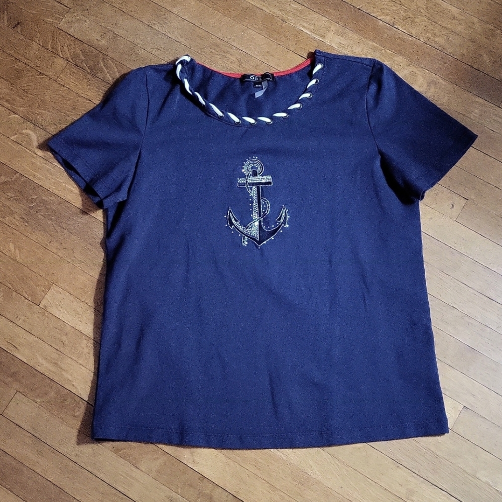 Orly Embellished Anchor Top